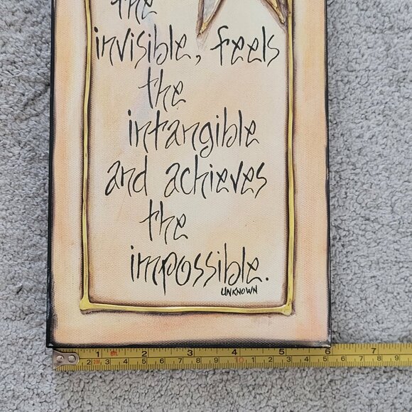 RHONDA KULLBERG Signed Hand Painted Inspirational Quotes Wall Art-Set of 4 - Picture 15 of 16